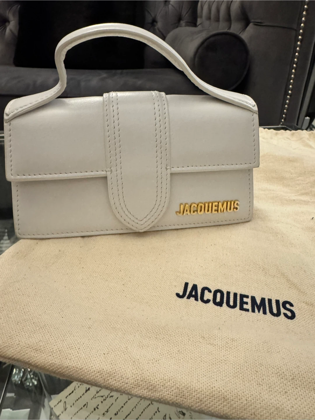 Jacquemus Small The Bambino leather tote bag