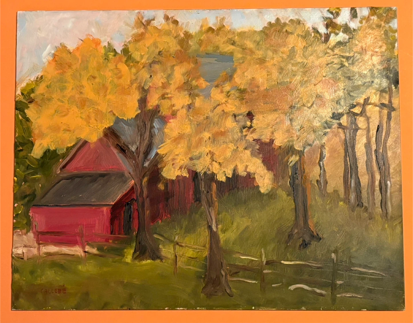 Oil Painting Autumn Landscape - photo 2