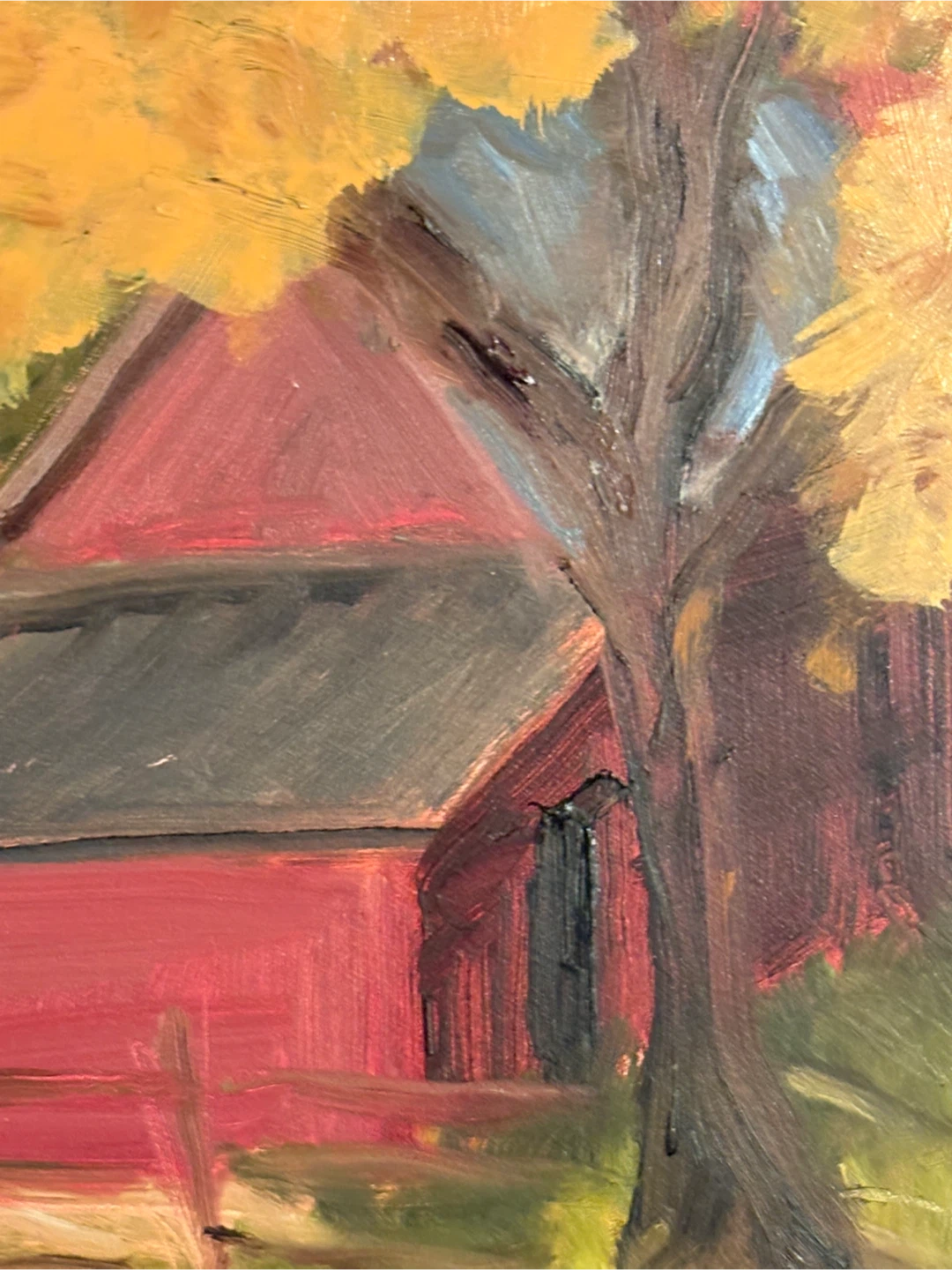Oil Painting Autumn Landscape - photo 5