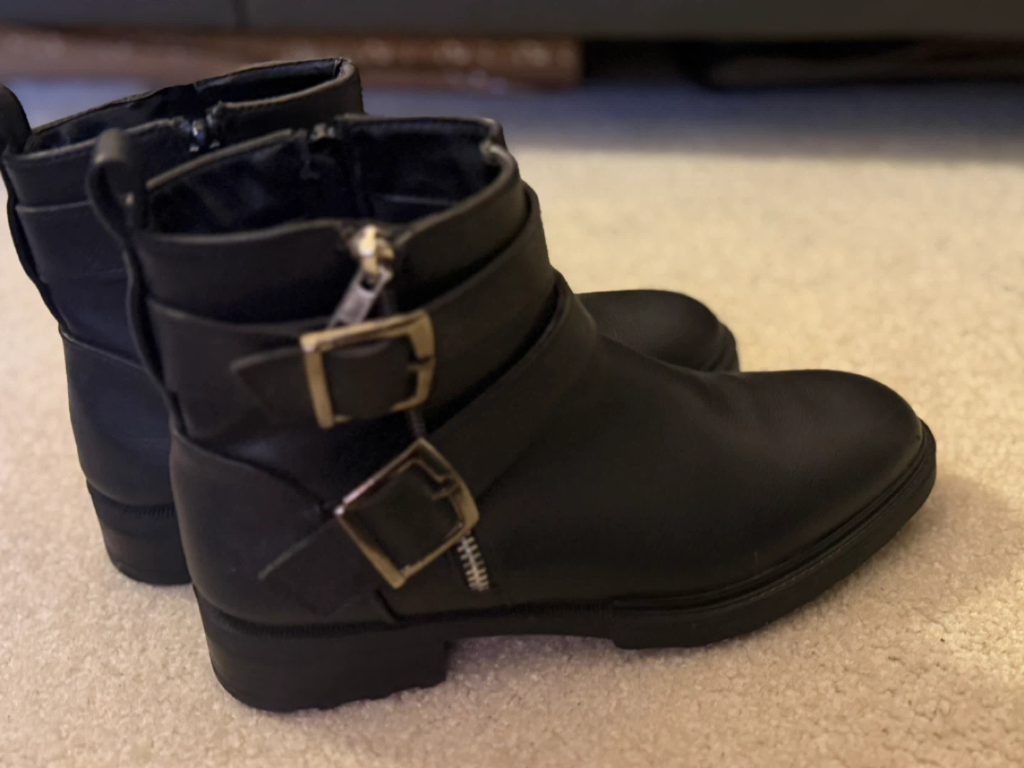Black Ankle Boots Size 38