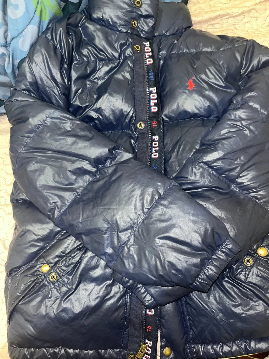 Polo Ralph Lauren Puffer Jacket Navy Blue