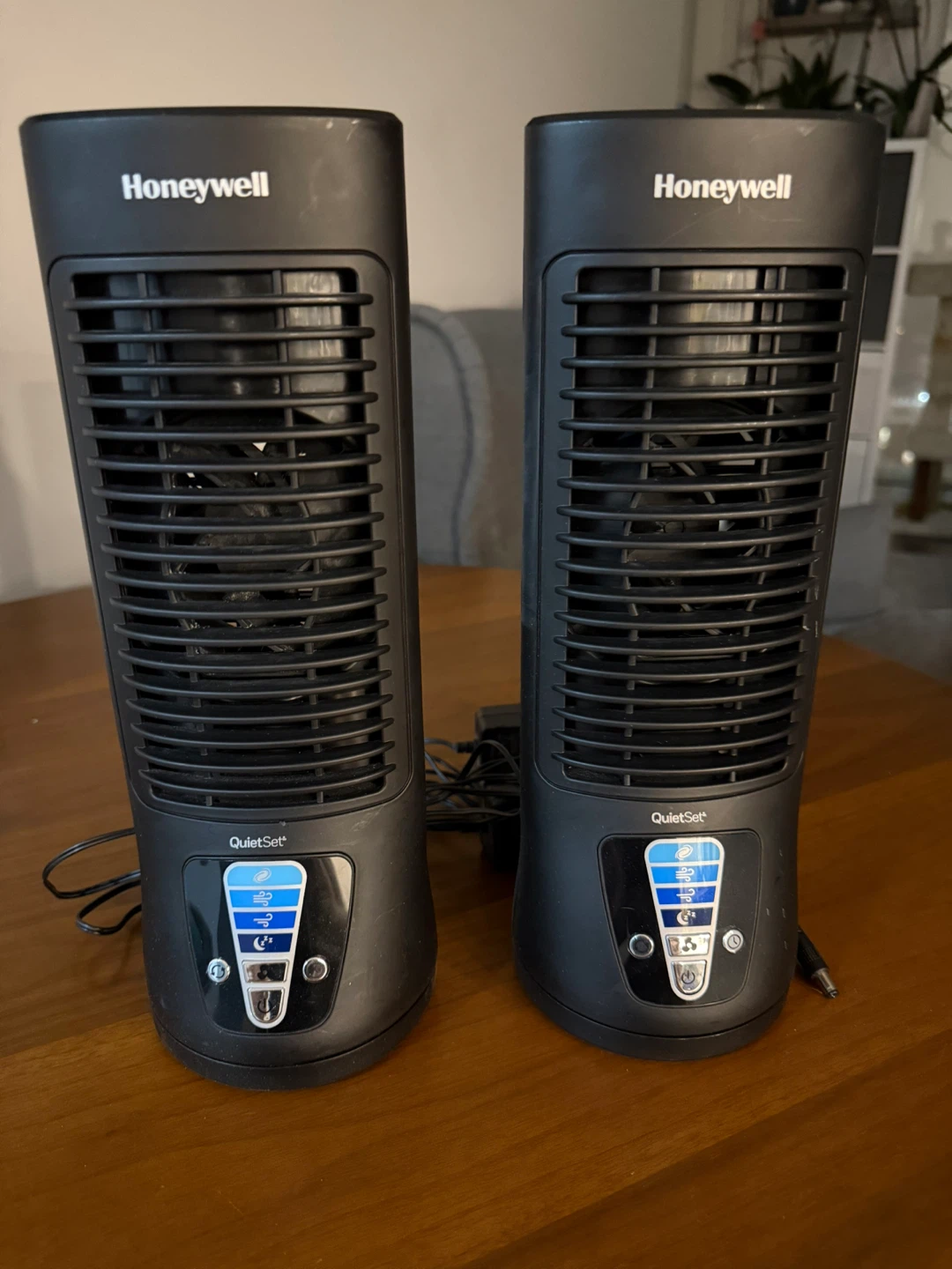 Honeywell QuietSet 13" Tower Fan - Black x2