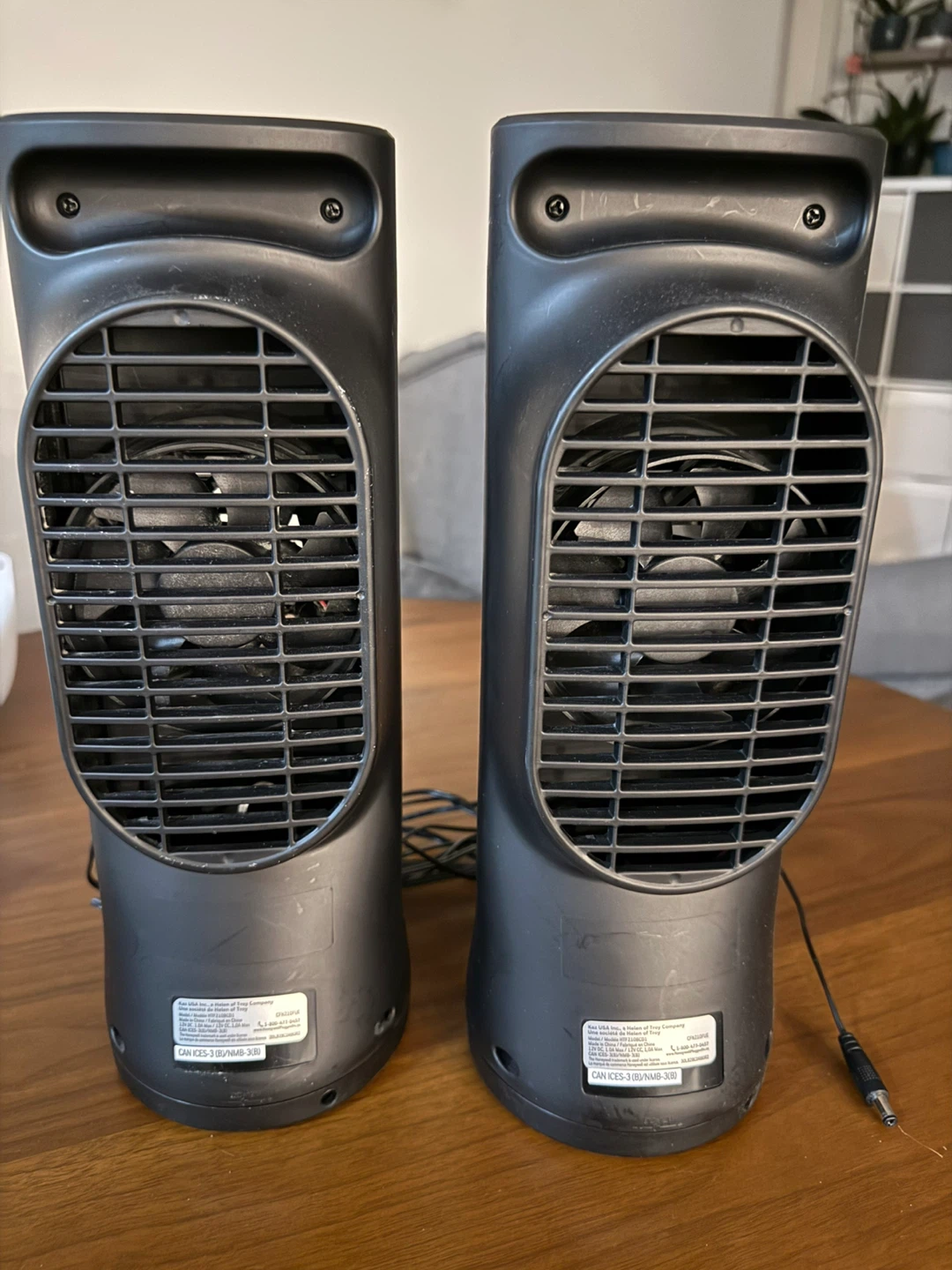 Honeywell QuietSet 13" Tower Fan - Black x2 - photo 2