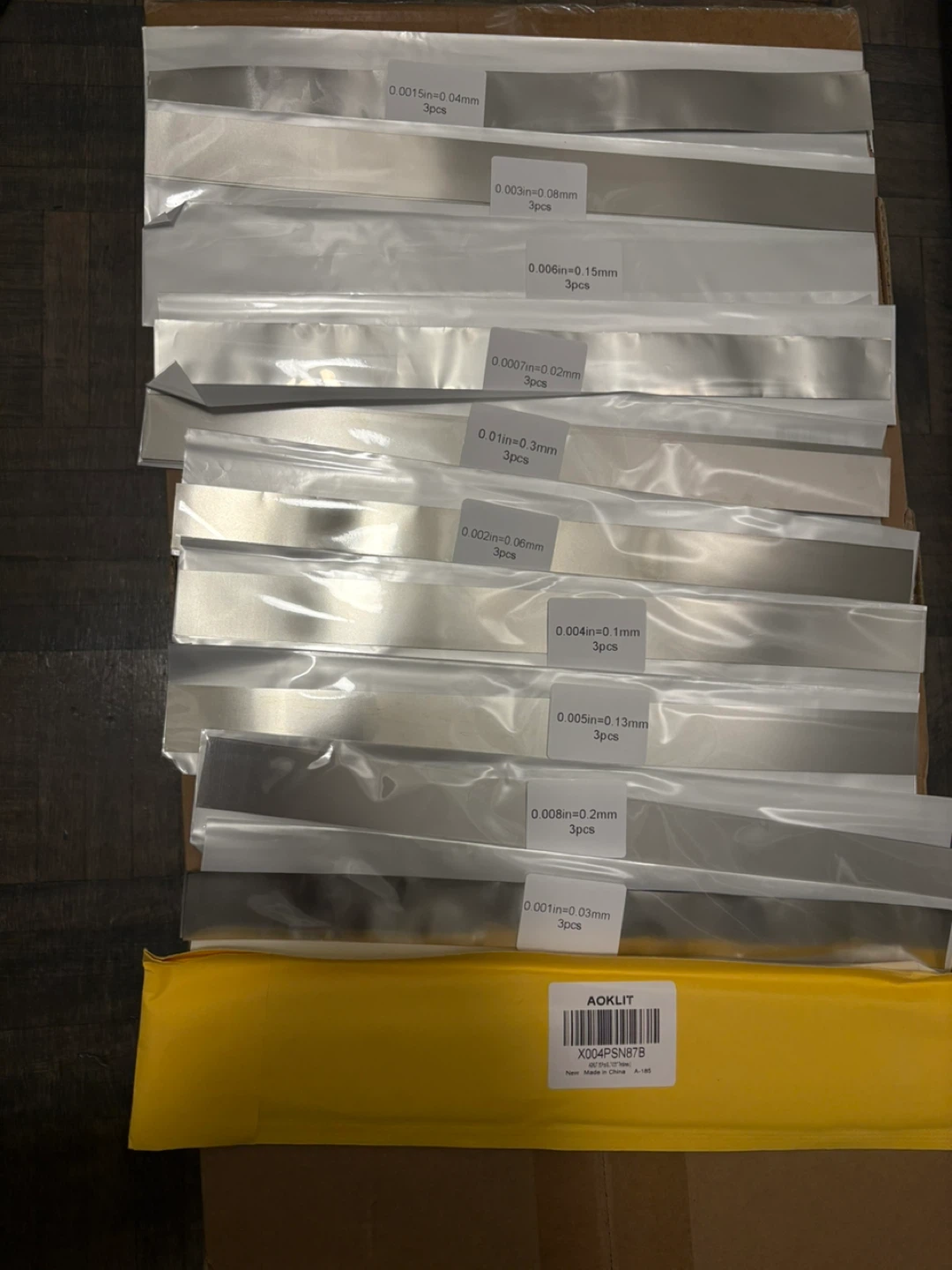 AOKLIT Stainless Steel Shim Stock Assortment - photo 2
