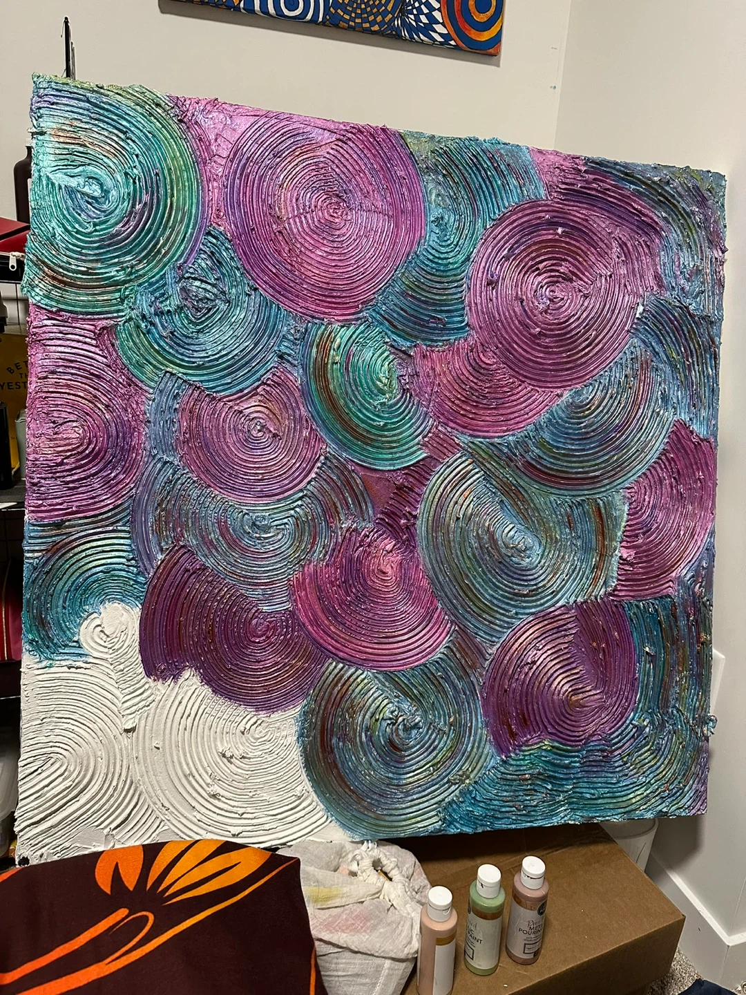 Textured Circle Art Piece