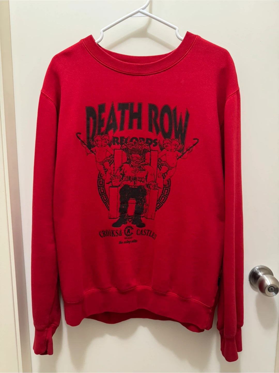 Crooks & Castles Death Row Records Red Sweatshirt L