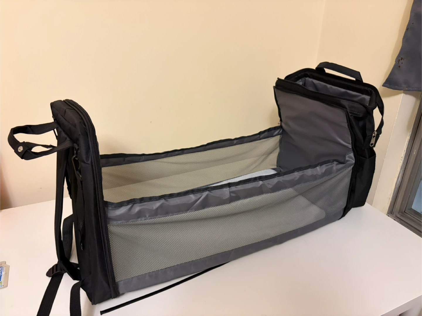 Portable Baby Crib and Diaper Bag Combo