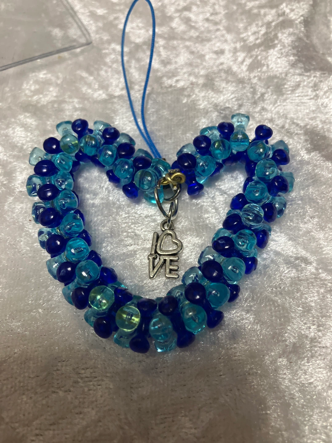 Handmade Beaded Heart Ornament - photo 4