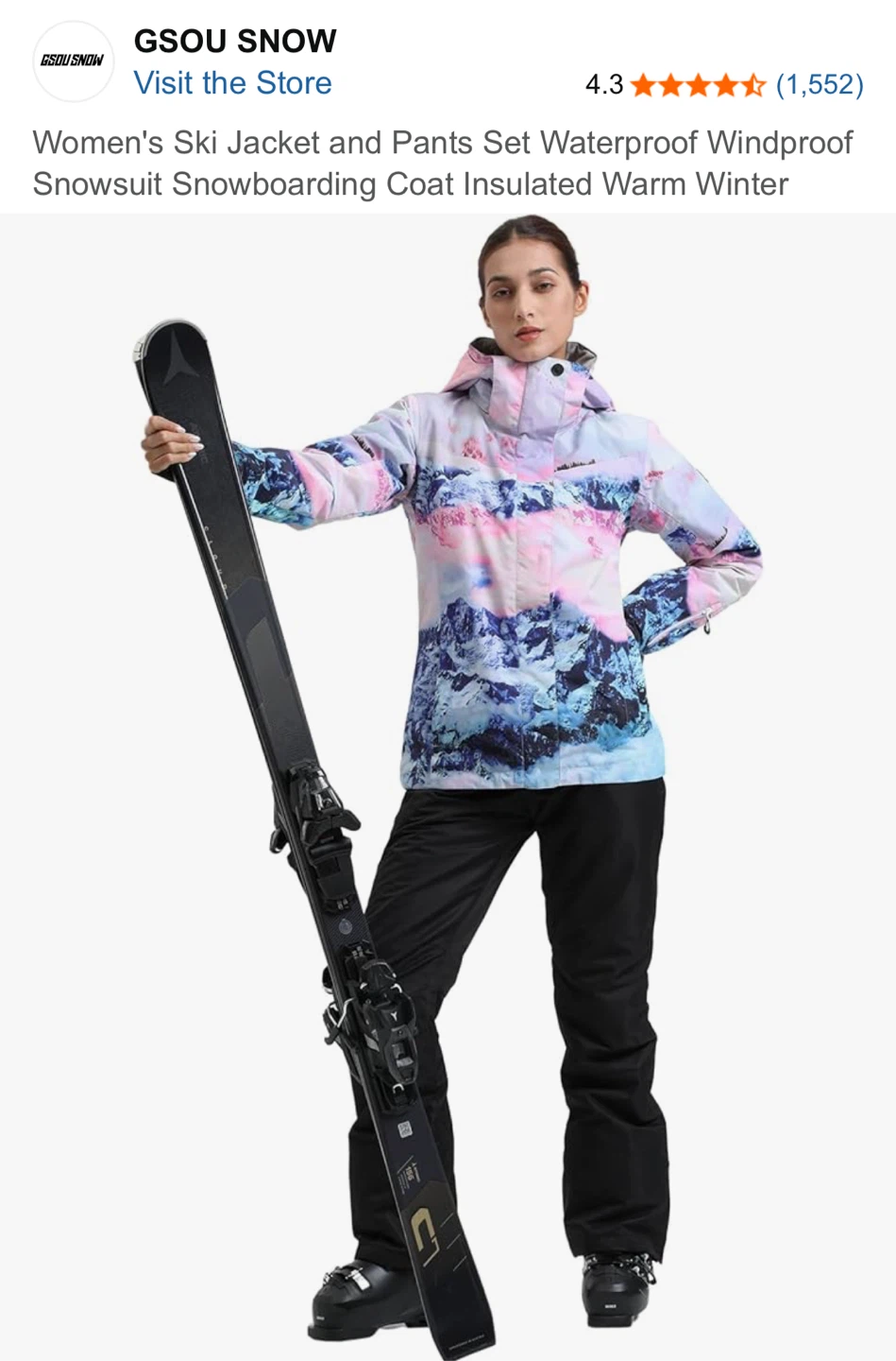 GSOU SNOW Women's Ski Jacket and Pants Set - photo 3