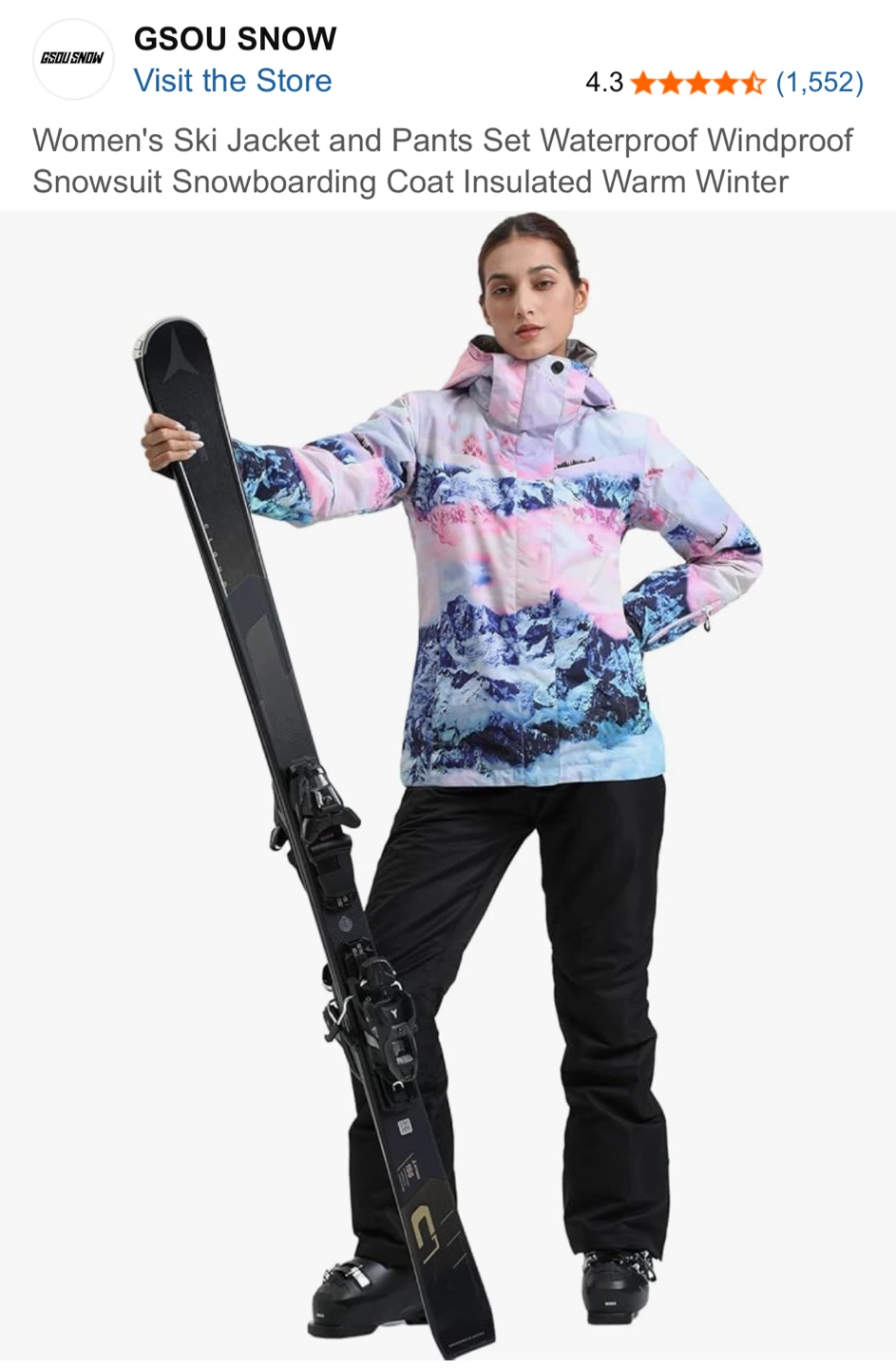 GSOU SNOW Women's Ski Jacket and Pants Set - photo 2