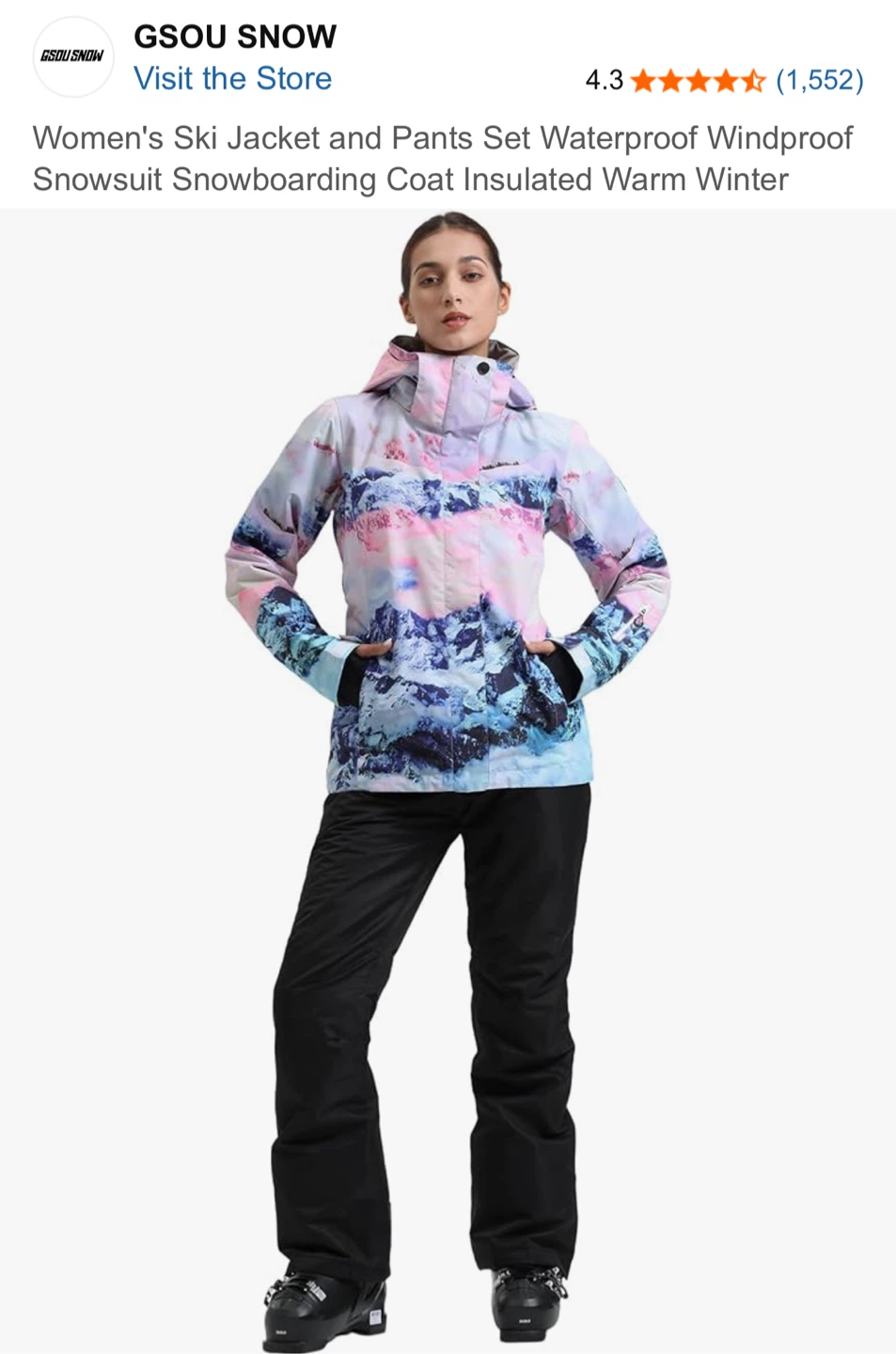 GSOU SNOW Women's Ski Jacket and Pants Set - photo 4