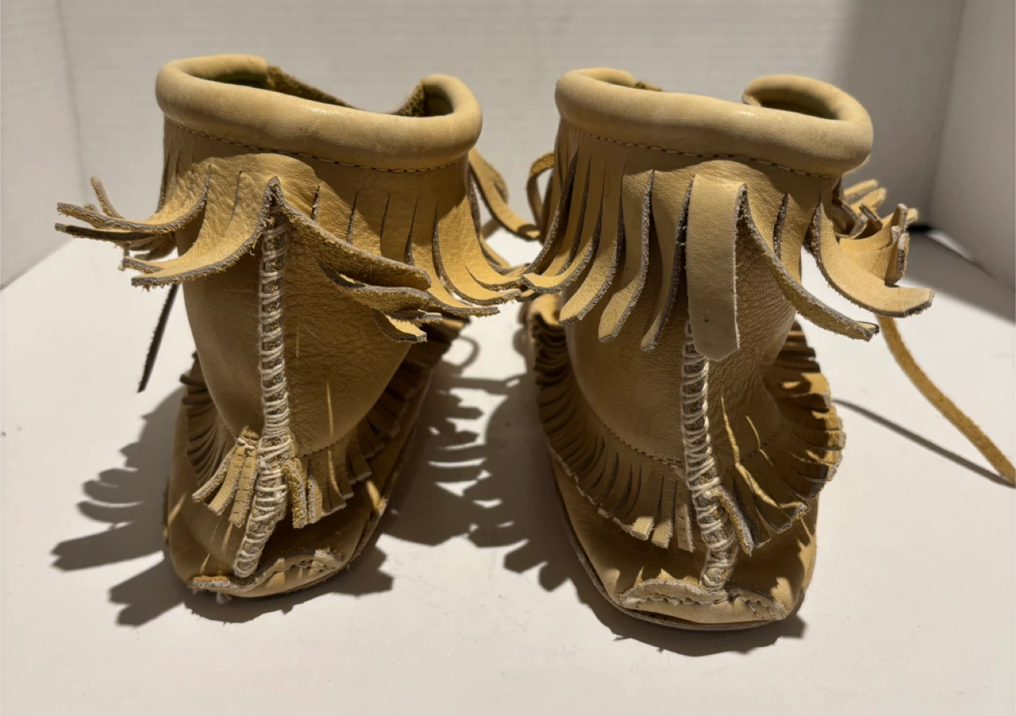 Handmade Moccasin Boots with Fringe Made in Canada - photo 5