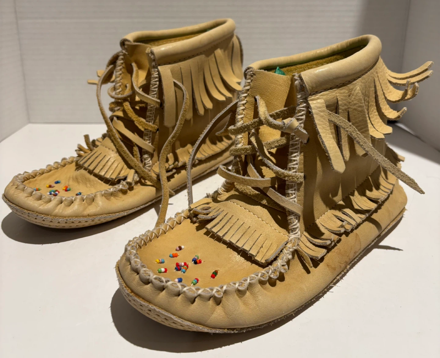 Handmade Moccasin Boots with Fringe Made in Canada