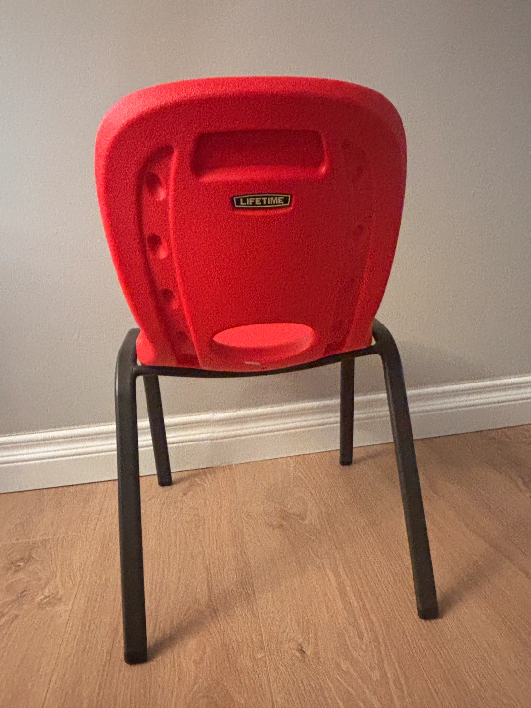 Lifetime Red Plastic Kids Chair - photo 2