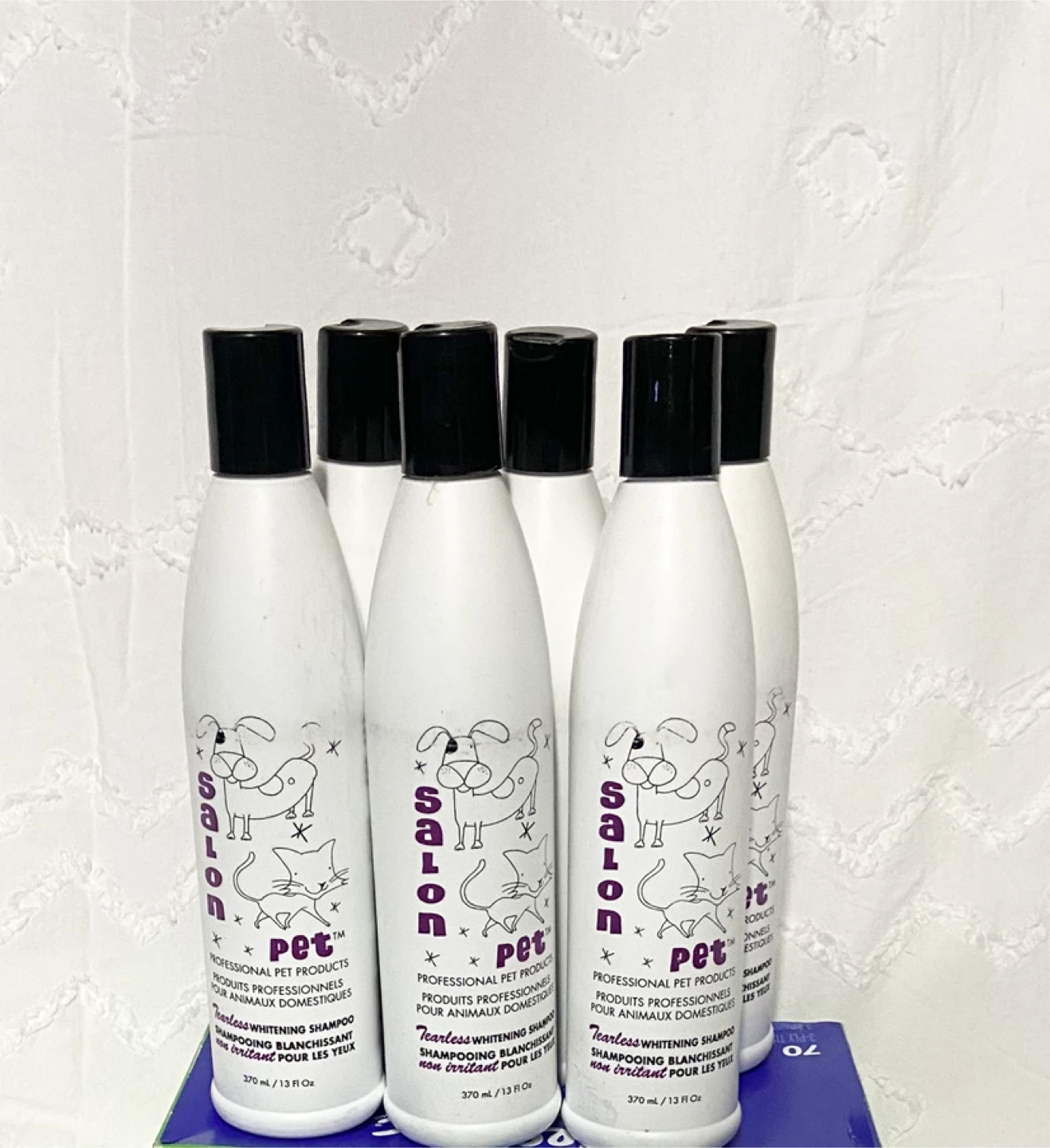 6x Salon Pet Tearless Whitening Shampoo