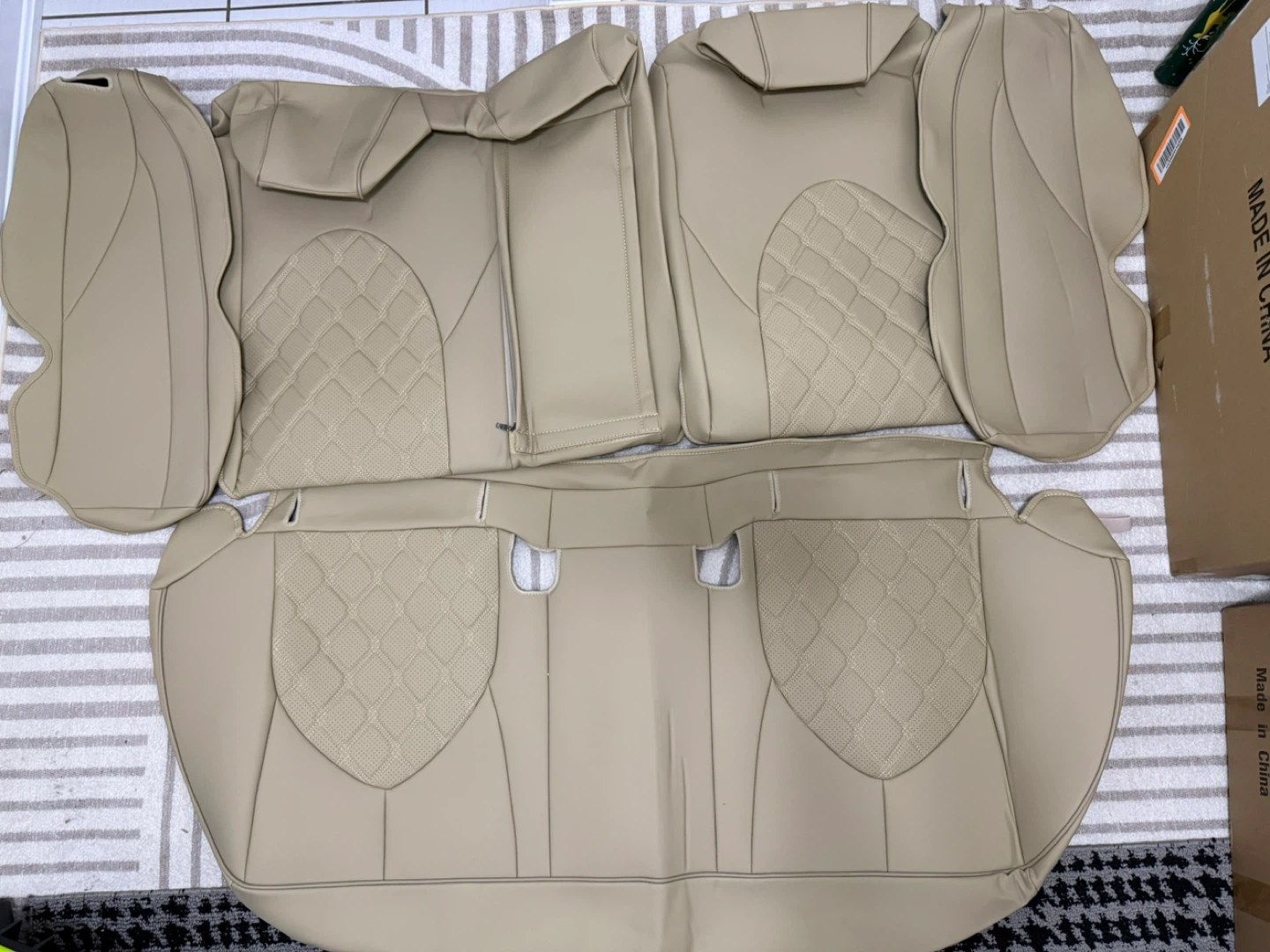 FEINEPRO Toyota Camry Seat Covers 2018–2024 — Beige — NEW - photo 4