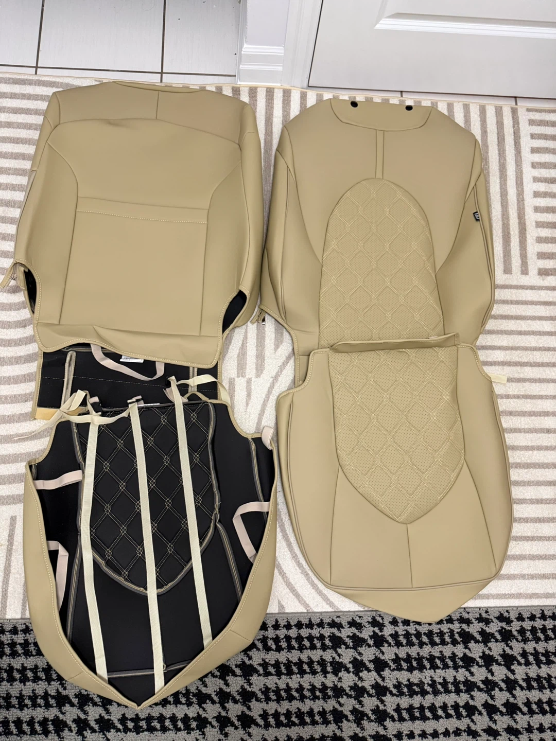 FEINEPRO Toyota Camry Seat Covers 2018–2024 — Beige — NEW - photo 3