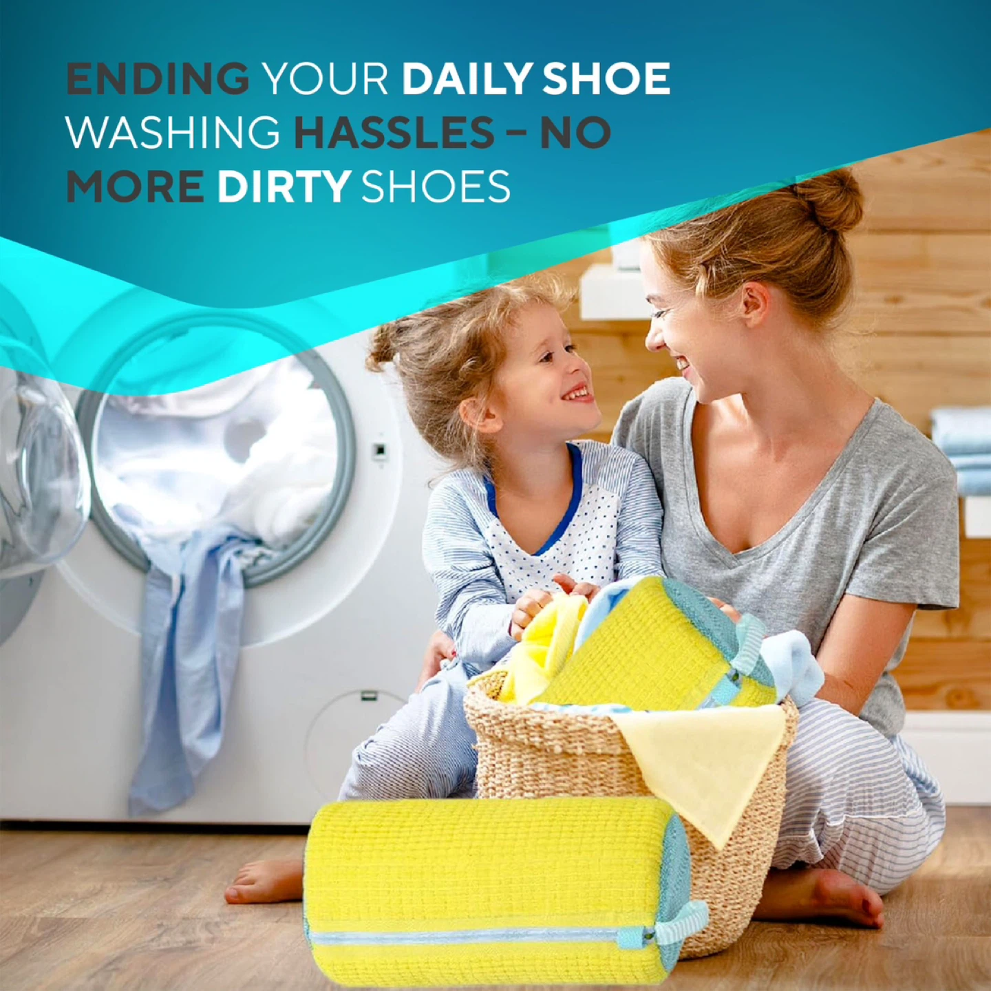 Shoe Washing Bag for Washing Machine – Durable- Quick Cleaning - photo 3