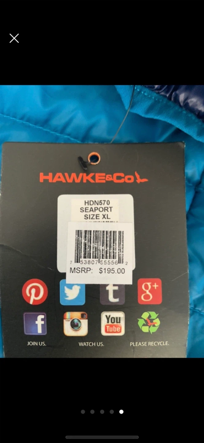 Hawke & Co. HDN570 Seaport Down Jacket - XL Blue - photo 2