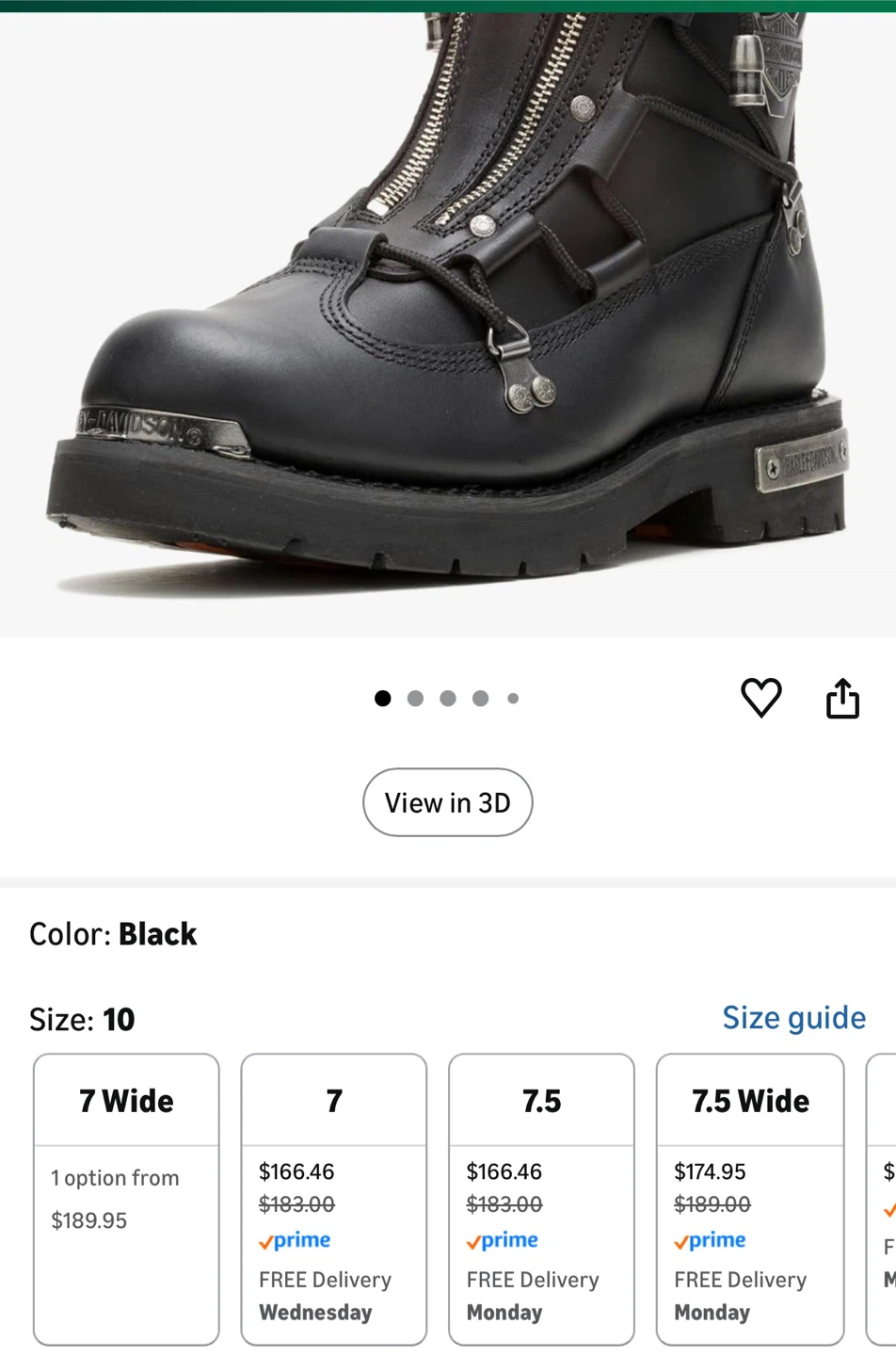 Mens New harley boots sz10 - photo 5