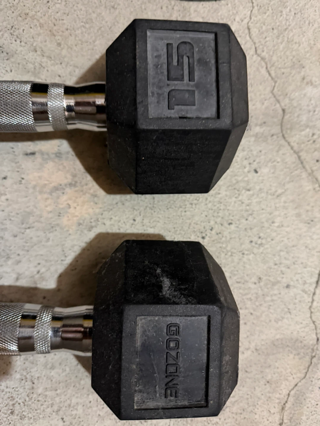 GoZone 15 lb Hex Dumbbells (Pair) - photo 3