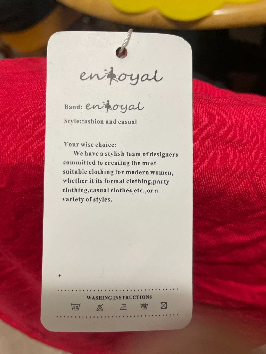 enRoyal Red Fashion and Casual Women's Top