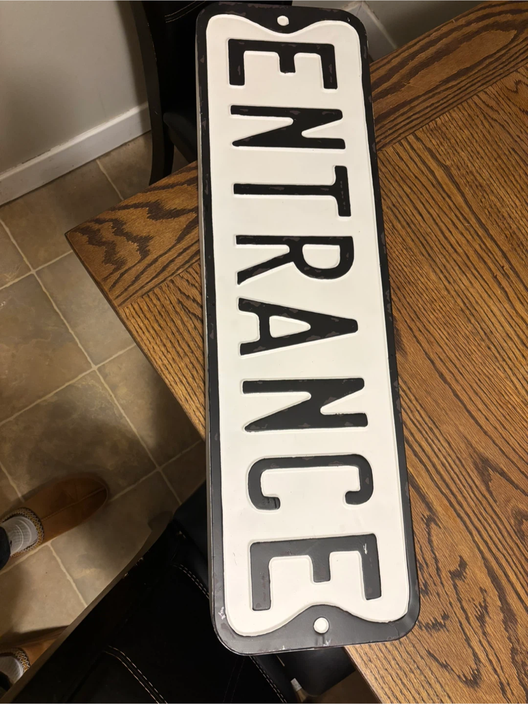 Vintage Style ENTRANCE Sign