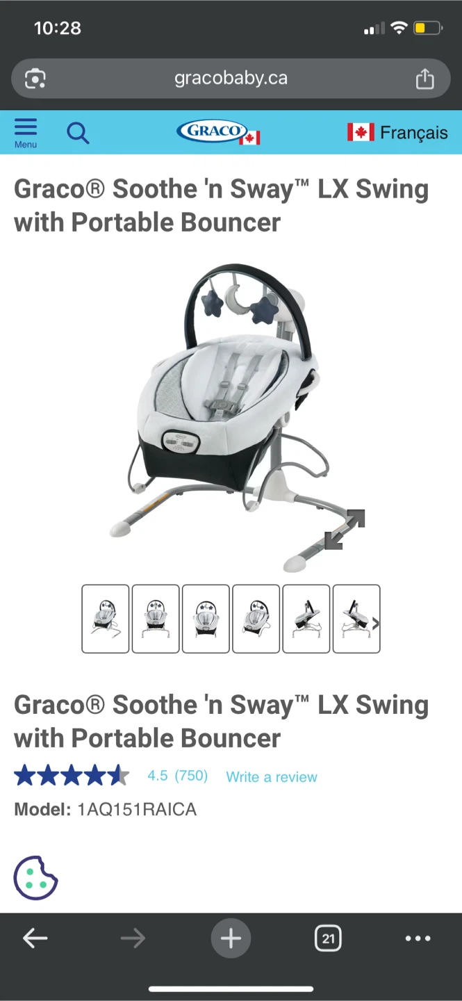 Graco Soothe 'n Sway LX Swing with Portable Bouncer - photo 4