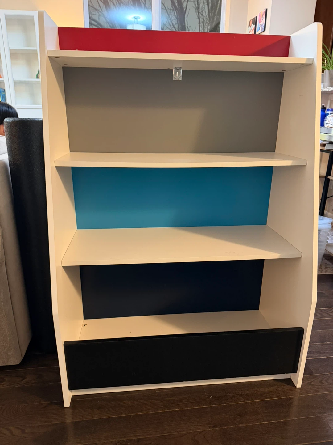 White 3-Shelf Bookshelf - photo 4