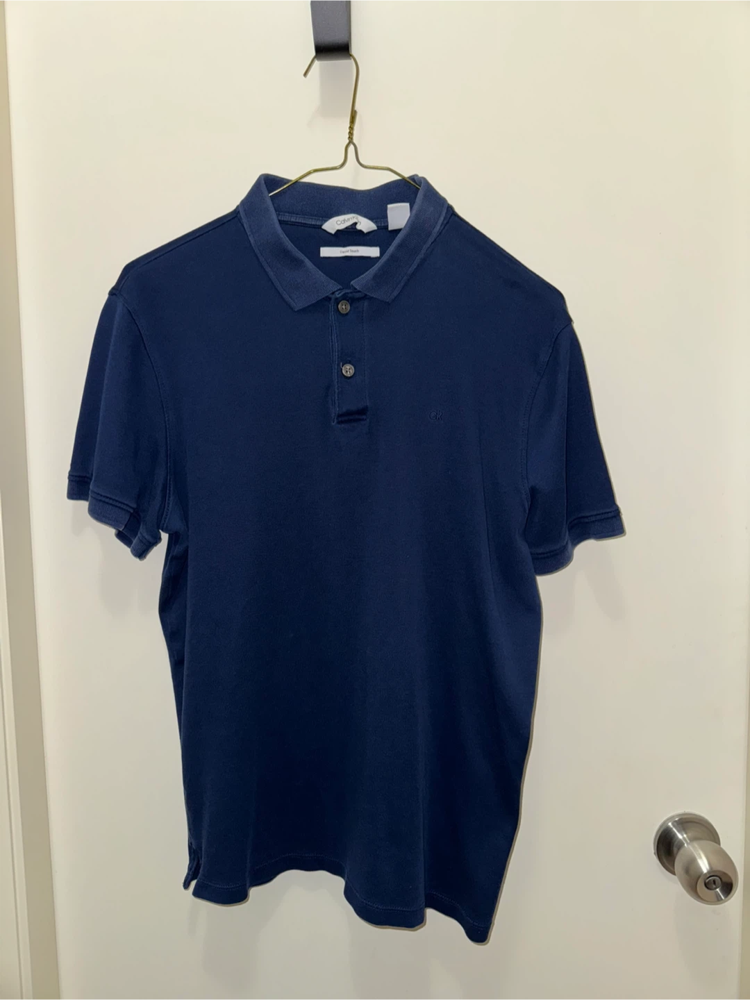 Calvin Klein Men's Navy Blue Polo Shirt