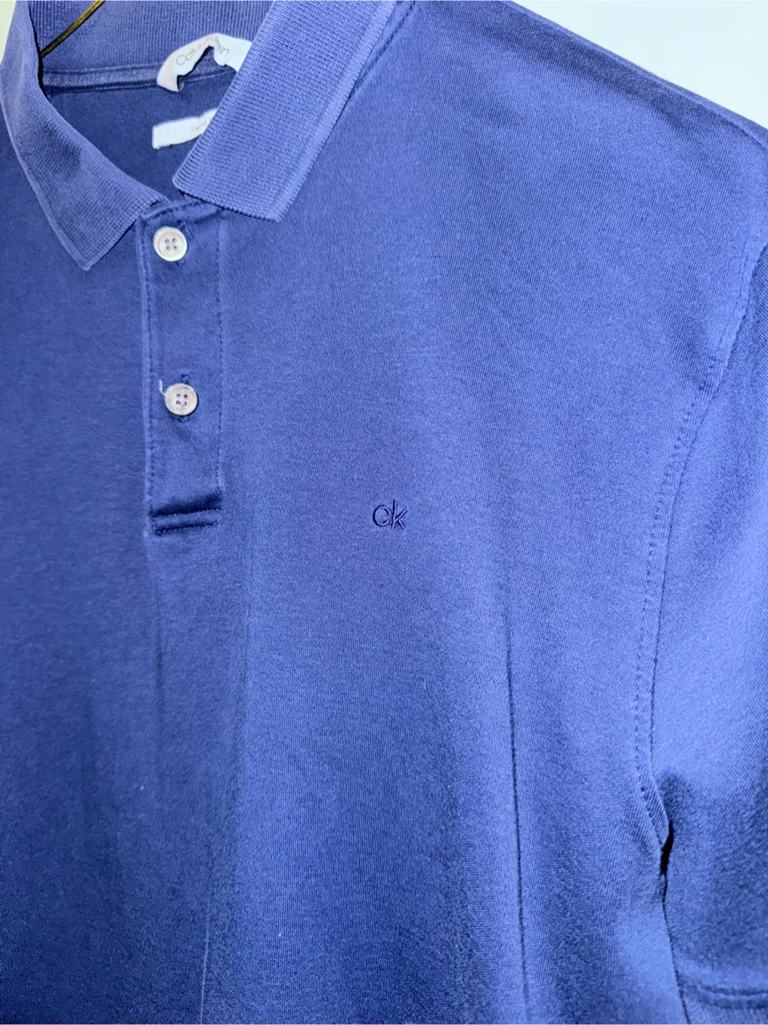 Calvin Klein Men's Navy Blue Polo Shirt - photo 2