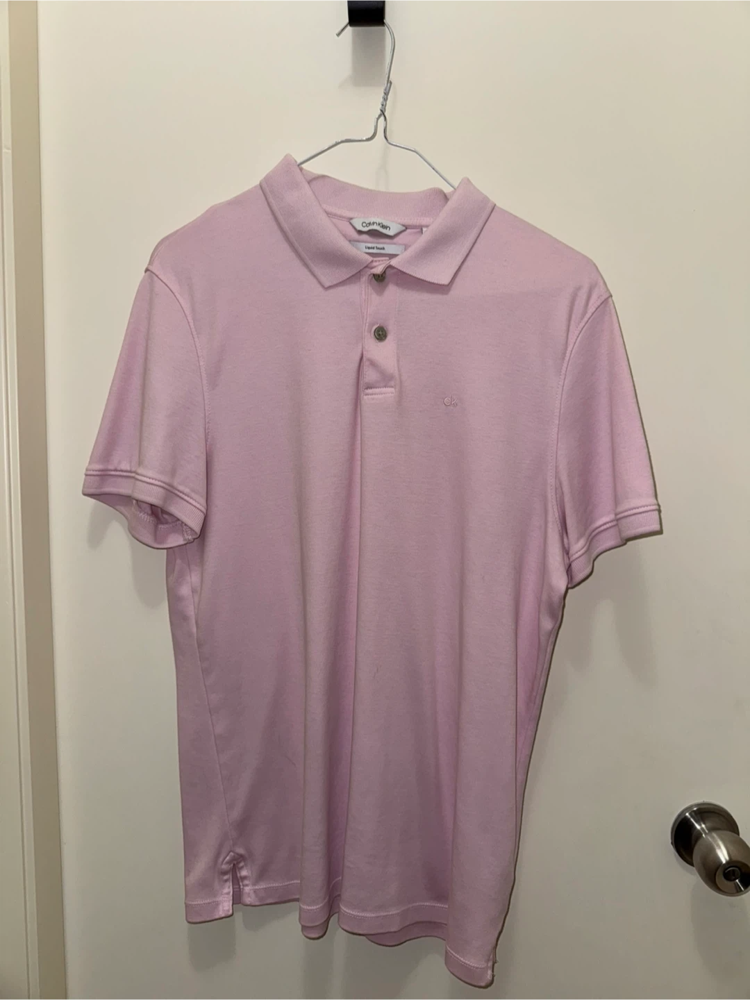 Calvin Klein Pink Polo Shirt - Size S/P