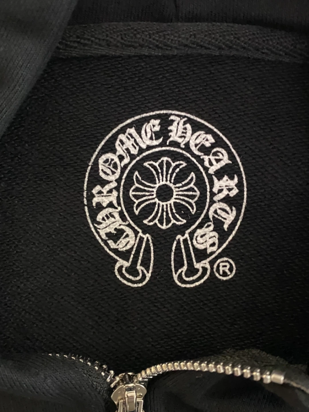 Chrome Hearts Black Zip-Up Hoodie - photo 3