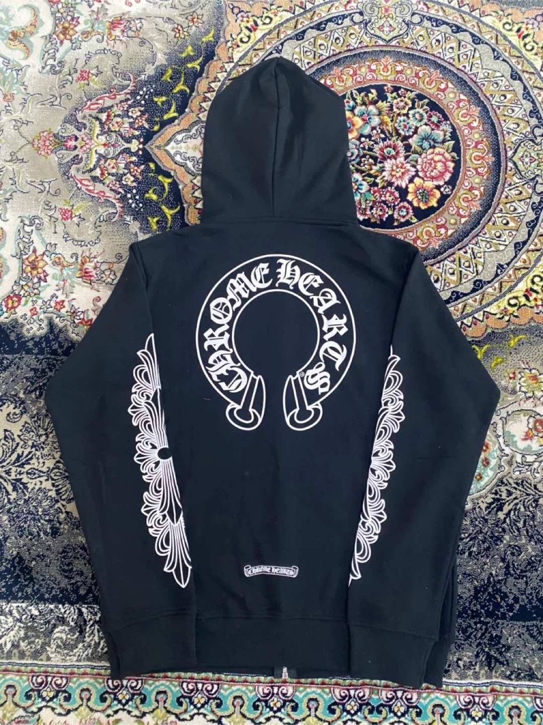 Chrome Hearts Black Zip-Up Hoodie - photo 2
