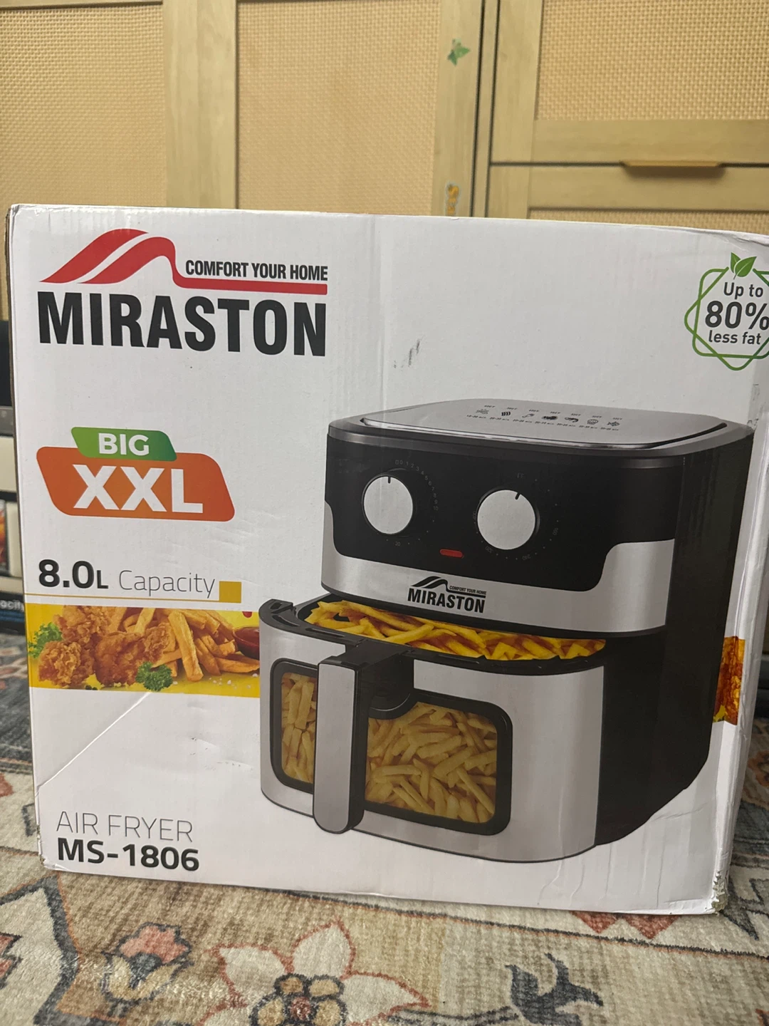 Miraston Air Fryer MS-1806D, 8.0L Capacity