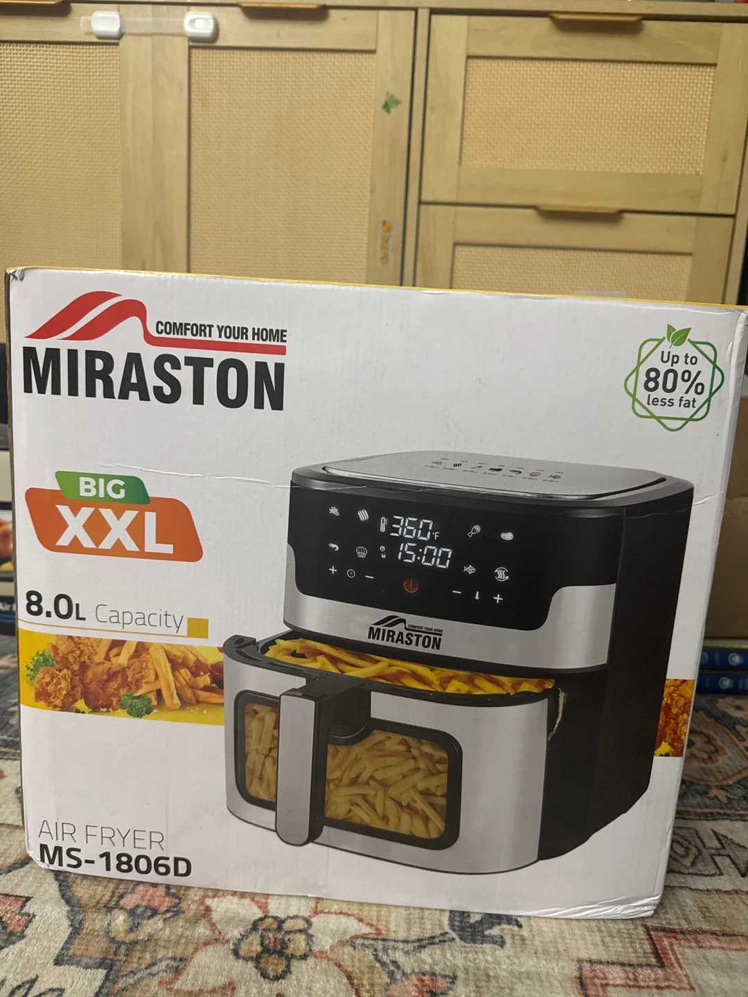 Miraston Air Fryer MS-1806D, 8.0L Capacity - photo 3