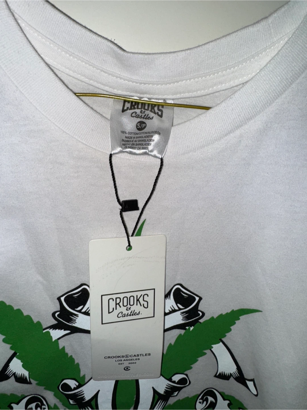 Crooks & Castles White Graphic T-Shirt - Size S - photo 2