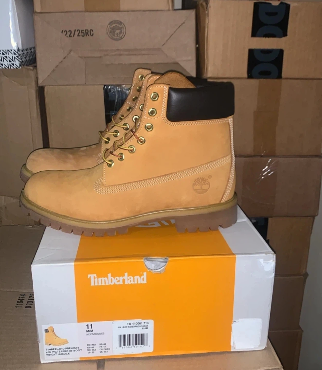 Timberland 6 Inch Premium Waterproof Boots Wheat Nubuck Size 11 - photo 5