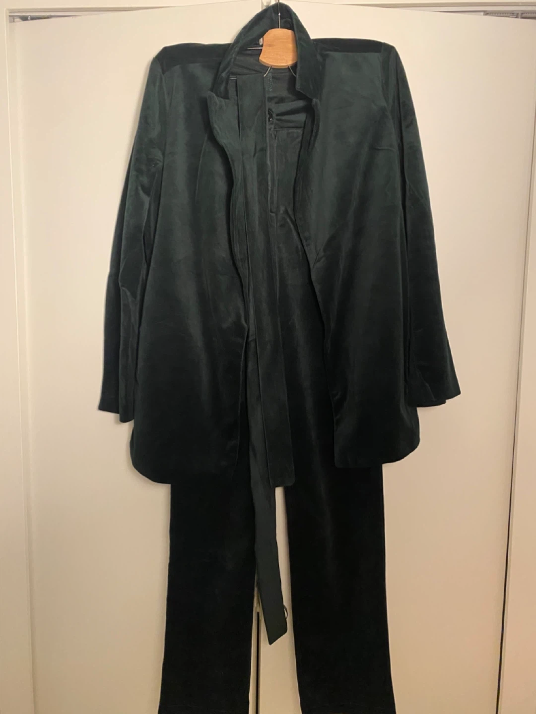 Velvet Blazer and Pants Set