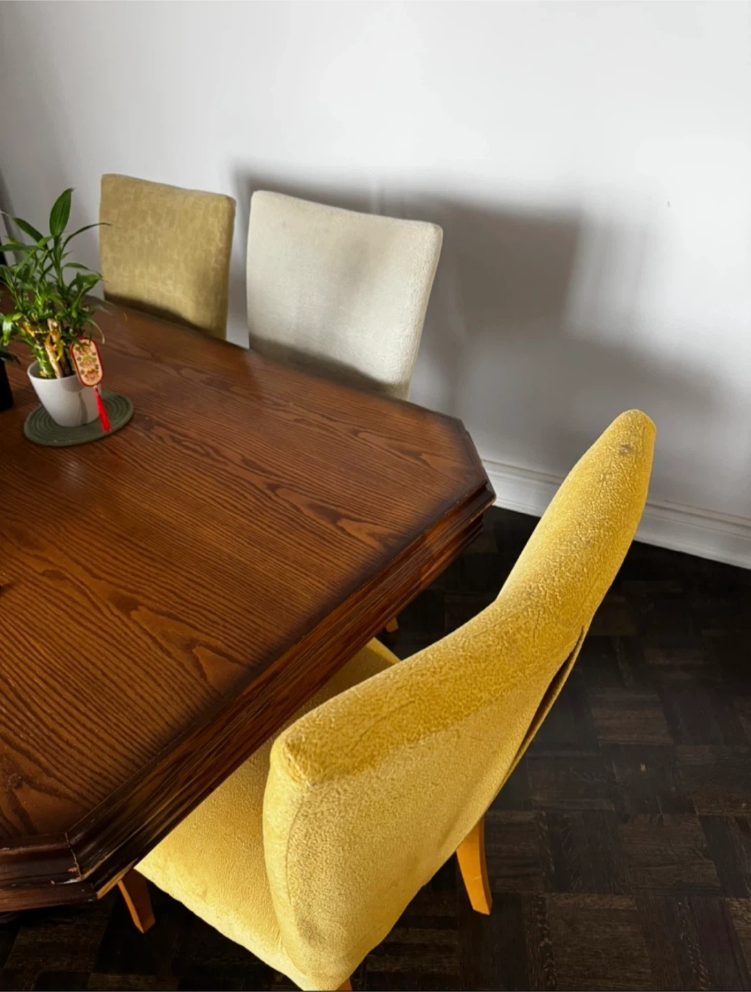 Wooden Dining Table and 4 Chairs Set - photo 4