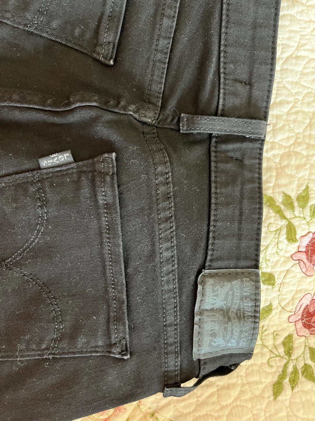 Levi's 711 Skinny Black Jeans Size 28/32 - photo 4