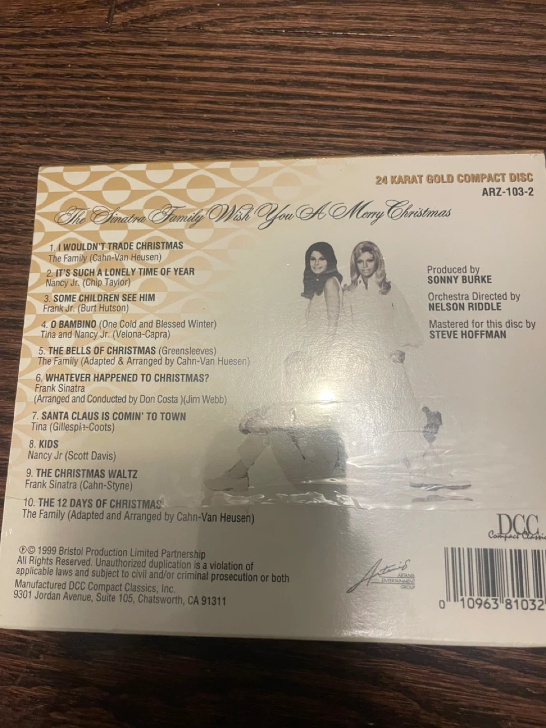 The Sinatra Family Wish You A Merry Christmas 24 Karat Gold Disc - photo 2