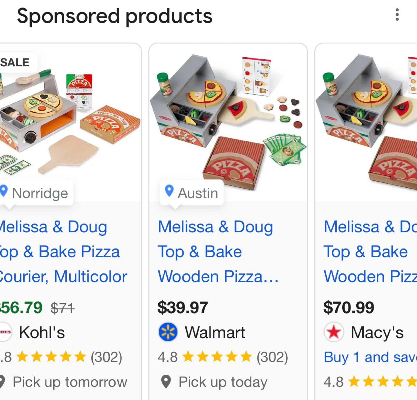 Melissa & Doug Top & Bake Wooden Pizza Counter Playset - photo 2