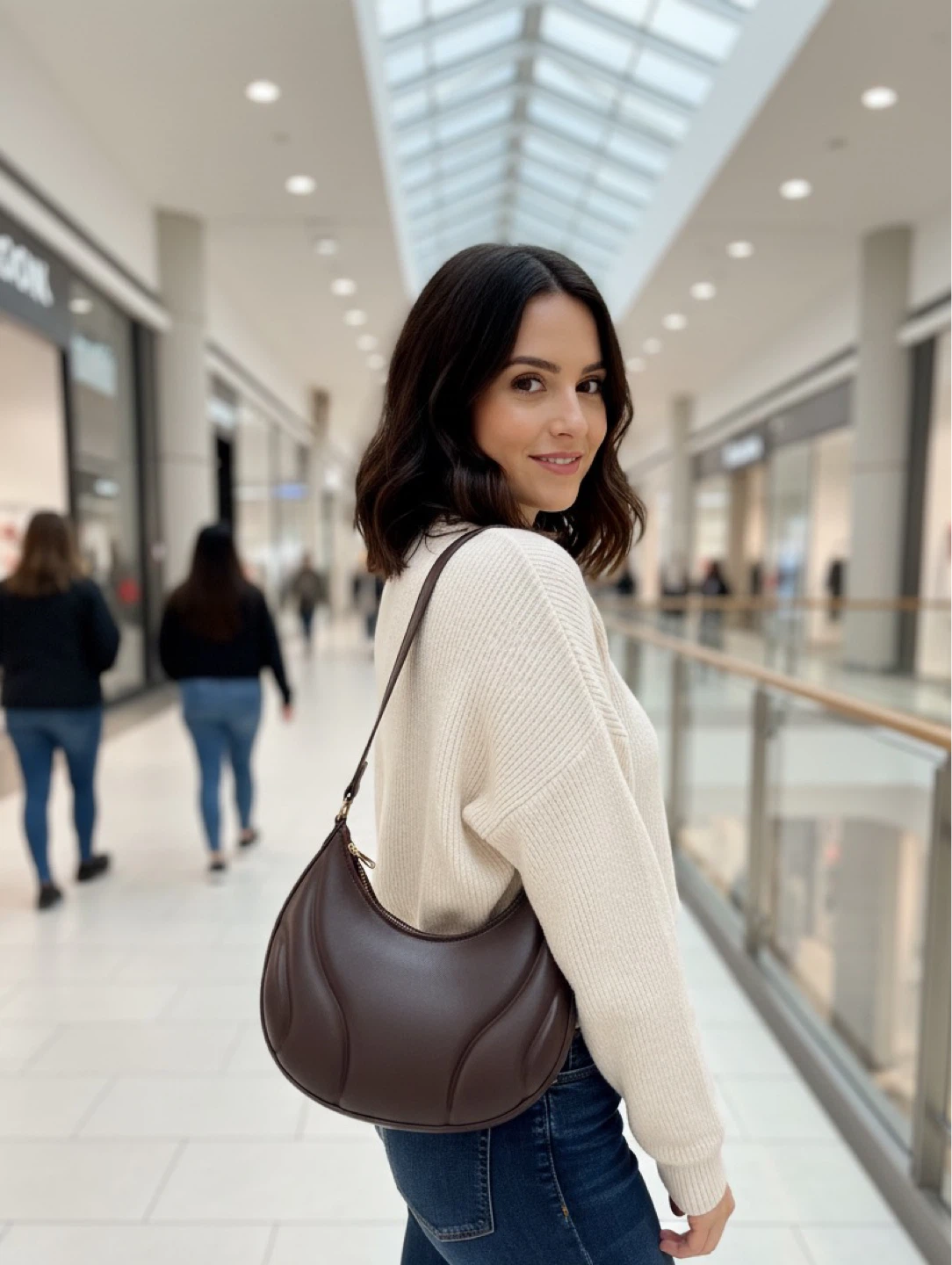 Dark Brown Shoulder Bag - photo 2