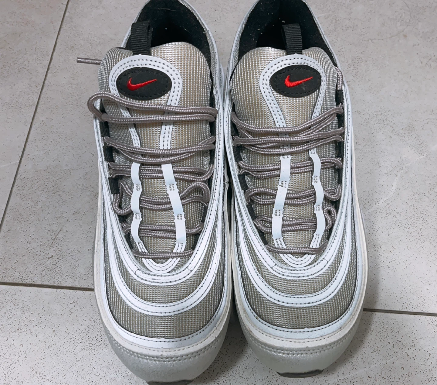 MEN Nike Air Max 97 Silver Red Shoes - photo 2