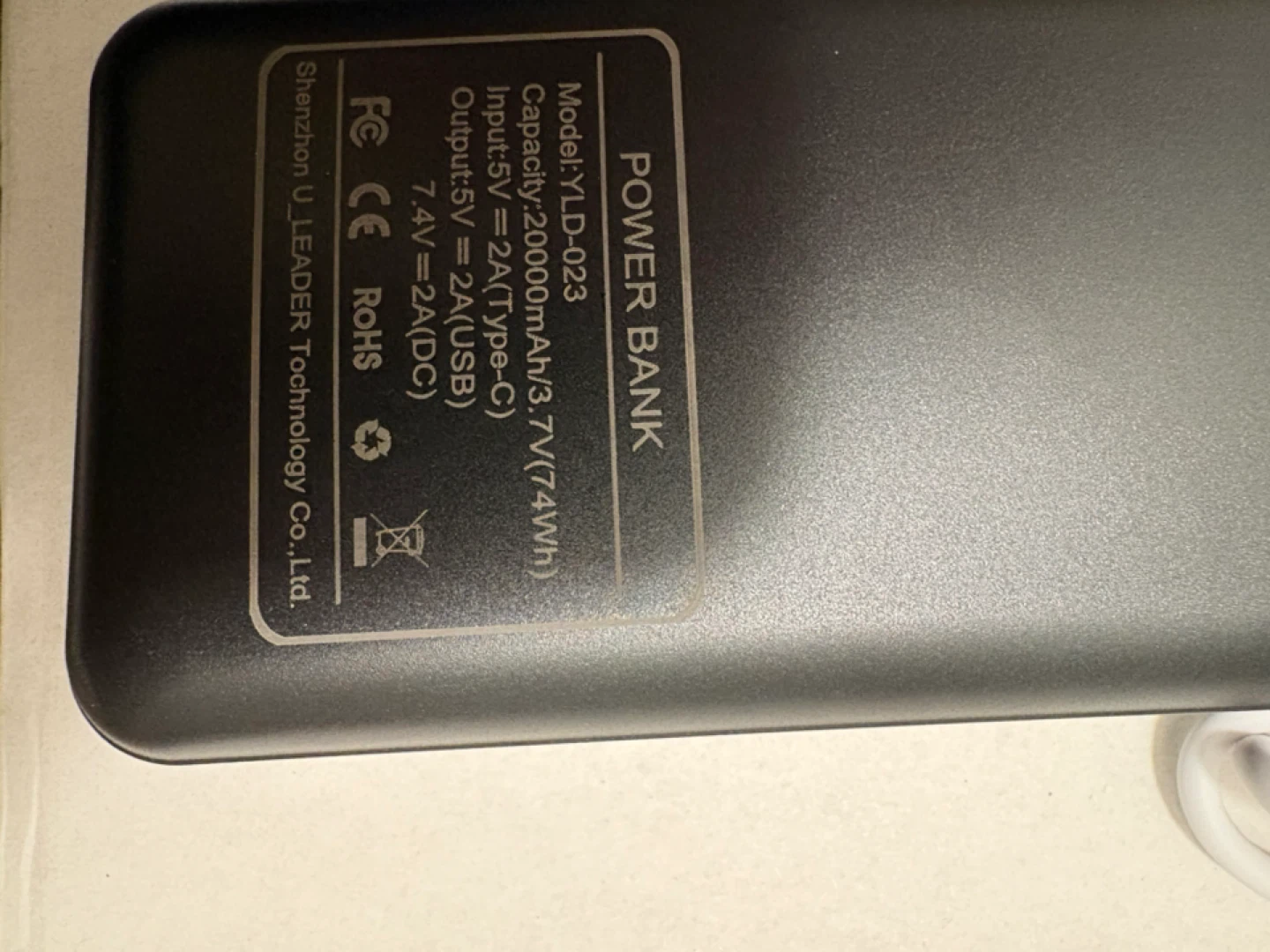 YLD Power Bank 20000mAh