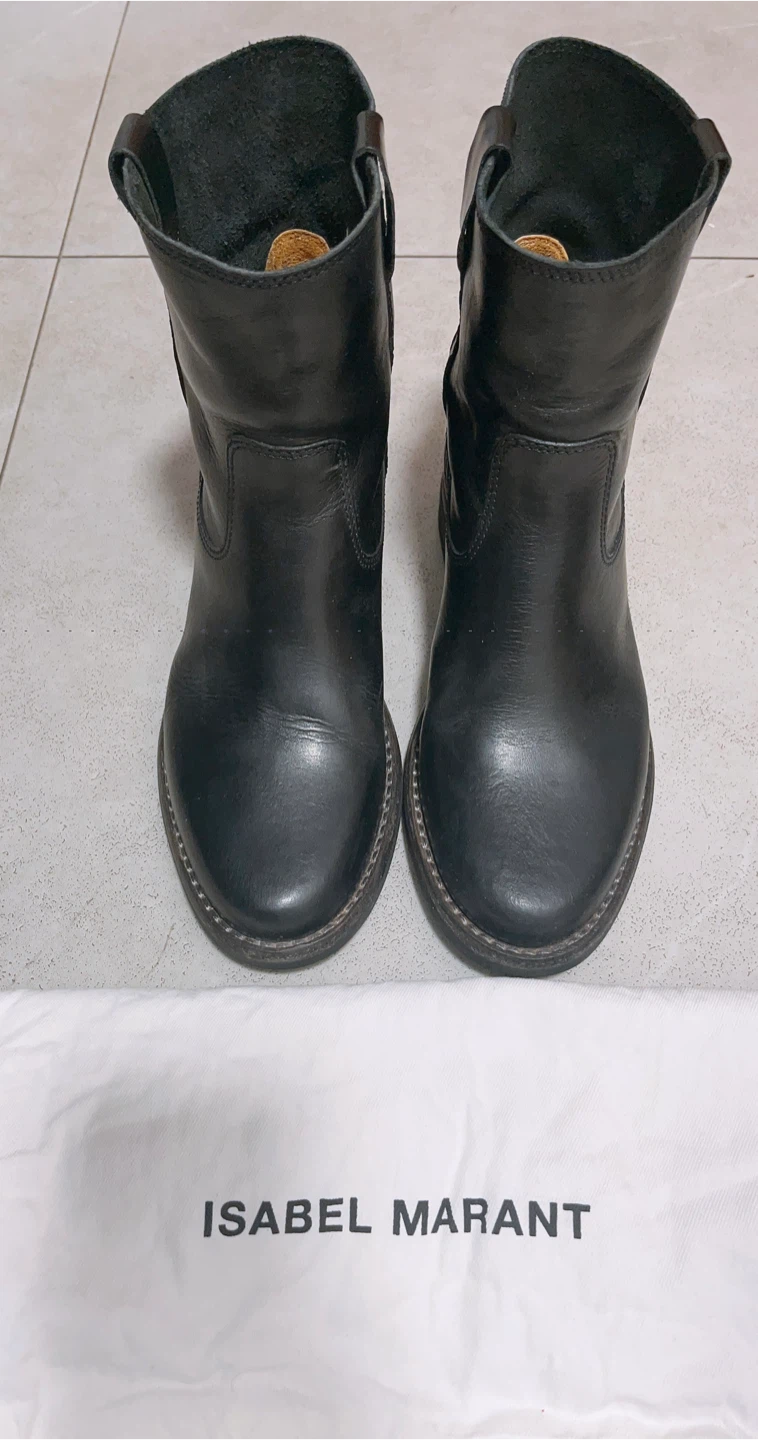ISABEL MARANT Black Leather Ankle Boots - photo 2