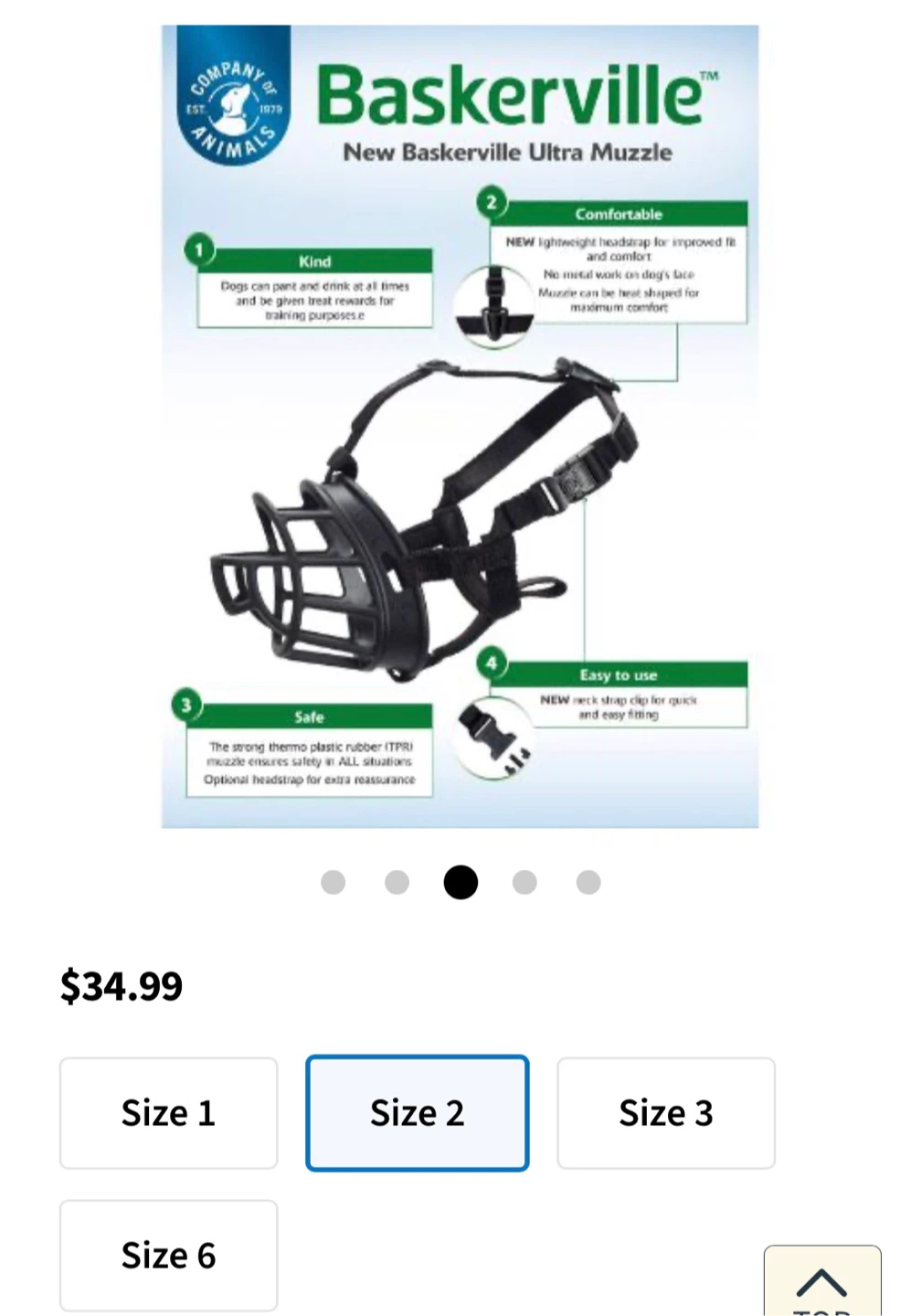 Baskerville Ultra Muzzle - Size 2 (Humane Muzzle) - photo 3