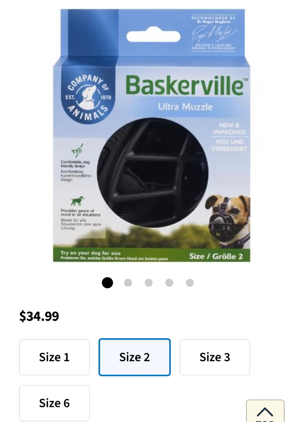 Baskerville Ultra Muzzle - Size 2 (Humane Muzzle)