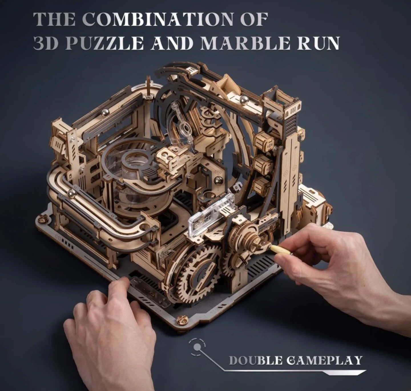 ROKR Marble Spaceport Manual/Electric Mode 3D Puzzle